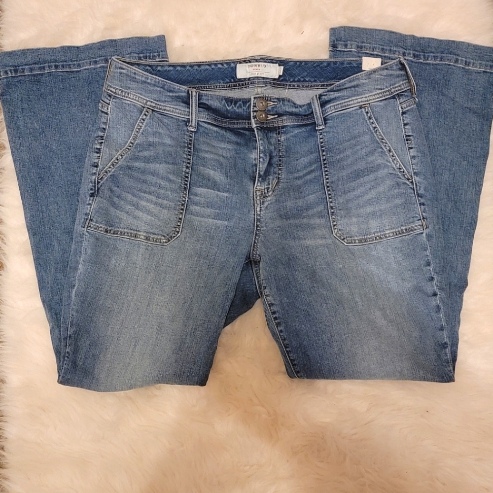 Torrid Vintage Wash Flares